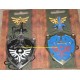Combo Set The Dark Link & Zelda Master sword & shield Swords Daggers Necklace